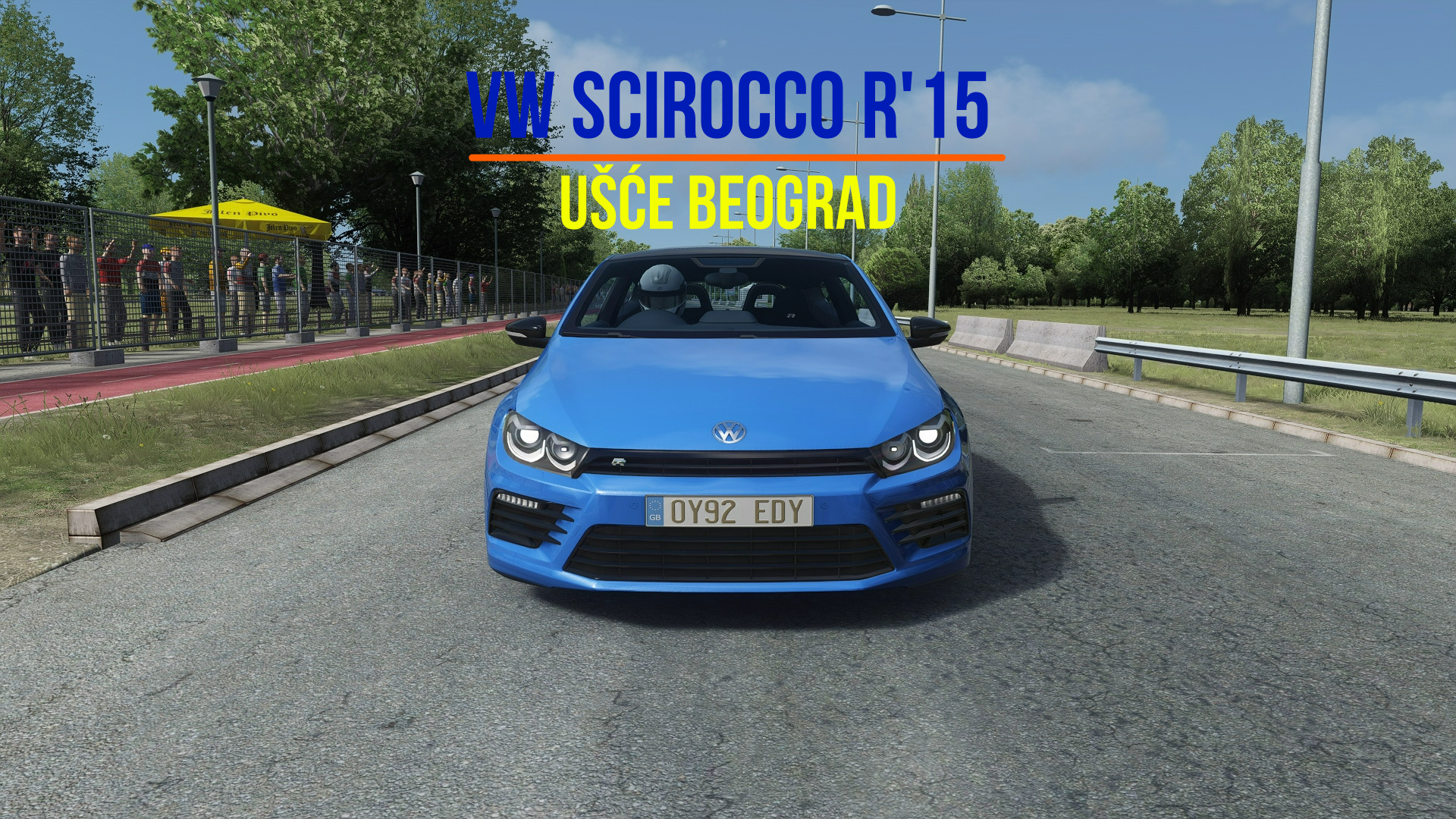 Volkswagen Scirocco R'15 - Ušće Beograd Assetto Corsa. смотреть онлайн