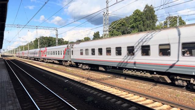 Электровоз ЭП2К-404 с поездом №67 Абакан - Москва