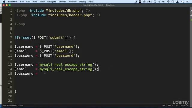3 Extracting Form Values & Escaping - CMS EXTRA FEATURES USER REGISTRATION - PHP COURSE CMS PROJECT смотреть онлайн
