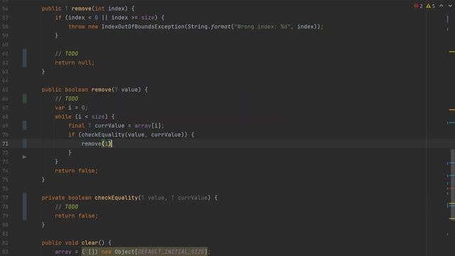 Самодельный ArrayList смотреть онлайн