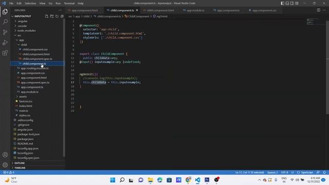 Angular 13 - Sharing data between child and parent components with @Input and @Output decorators. смотреть онлайн