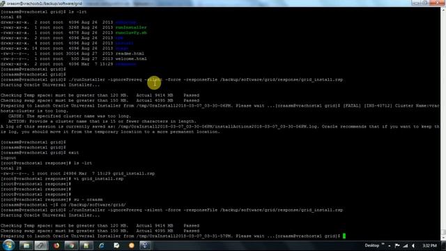 silent installation of Oracle 11gR2 Grid and RDBMS on Linux 6 смотреть онлайн