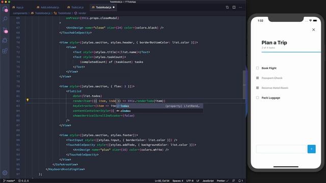 Updating State & Adding and Completing Tasks // React Native & Firebase Todo App // Part #4 смотреть онлайн
