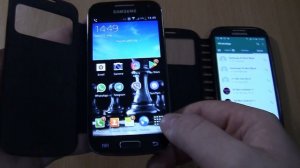 WhatsApp Incoming & Outgoing call at the Same Time Samsung Galaxy S4 with black cover+S4 Mini Lte