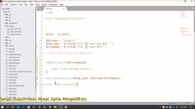 PHP Advanced Part-20.2 | File Exists Function | Uploaded File | Check | PHP Advanced Tutorial смотреть онлайн