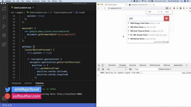 Add Google Places Autocomplete To An Input Field смотреть онлайн