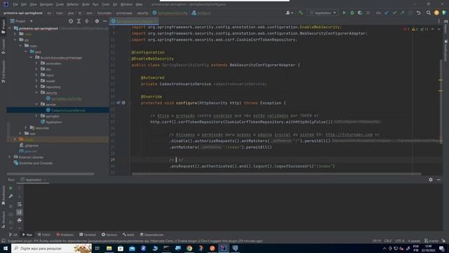 Configurando o Spring Security смотреть онлайн