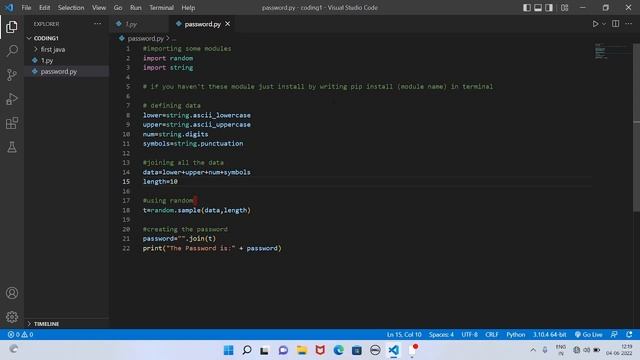 Random password generator python | Python programming | Programming Stars | #coding #python #hacker смотреть онлайн