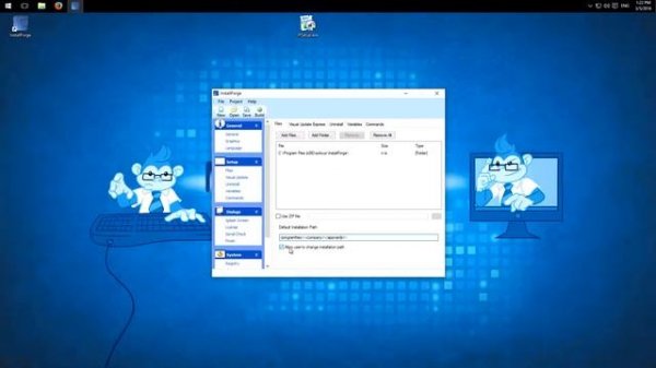 InstallForge: how to setup own installation programme/setup file