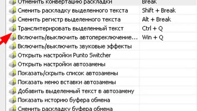 Транслит переводчик Punto Switcher