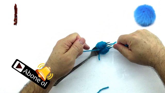 Çatal Yardımıyla Ponpon Yapma Tekniği  🌕  KOLAY PONPON NASIL YAPILIR ?