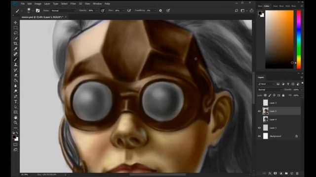 Еще один рисунок в Photoshop'е смотреть онлайн