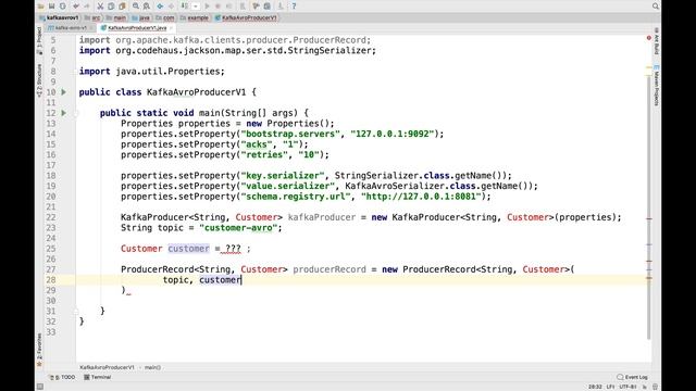 Write a Kafka Avro Producer Tutorial смотреть онлайн