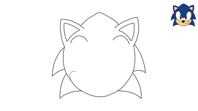 How to Draw SONIC THE HEDGEHOG Easy for Beginner смотреть онлайн