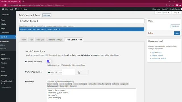 How to send Contact Form 7 data to WhatsApp | Contact Form 7 WhatsApp Integration смотреть онлайн