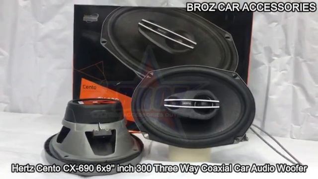 Broz Car Accessories - Hertz Cento CX 690 6x9" inch 300 Three Way Coaxial Car Audio Woofer смотреть онлайн