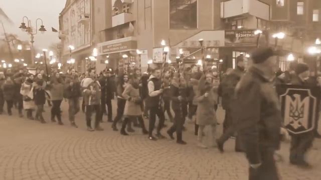 Ретроспектива. Ивано-Франковск, январь 2015 года. Ну а так да - где вы видели фашистов? смотреть онлайн