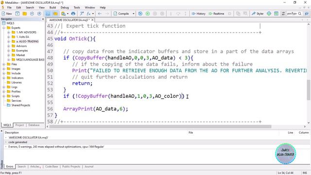 AWESOME OSCILLATOR EA/BOT. FREE Source Code. [PART 394] Learn How to Use Color Indices in MQL5/MT5 смотреть онлайн