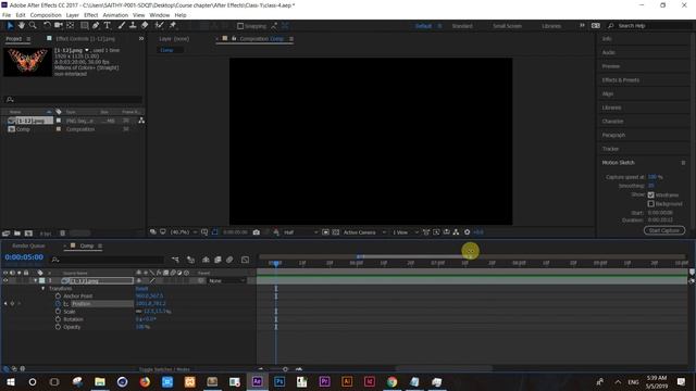 How to use motion sketch option in After Effects смотреть онлайн