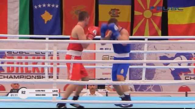 Чемпіонат Балкан-2023 (75кг) Павло Іллюша-Йован Ніколич #бокс #boxing #чемпіонат смотреть онлайн
