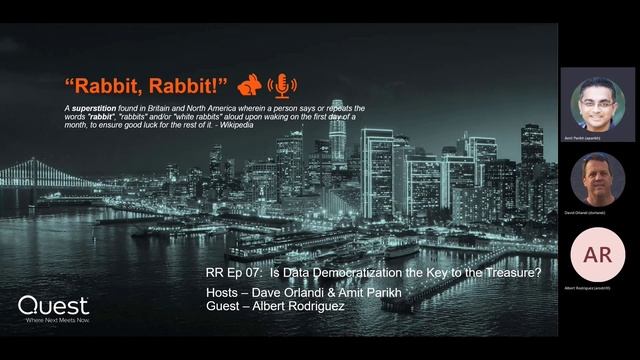 "Rabbit, Rabbit!" - Podcast Ep 07 - Is Data Democratization the Key to the Treasure? смотреть онлайн