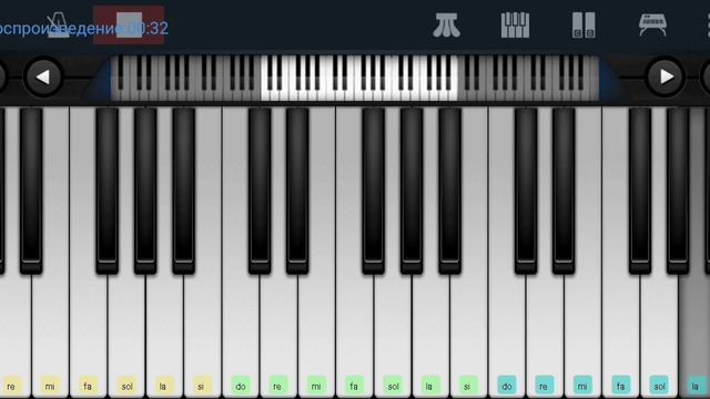 🌼🍀🌼 Ромашки спрятались,поникли лютики🌼🍀🌼 Russian folk song 🌼🍀🌼 mobile piano tutorial 👍 смотреть онлайн