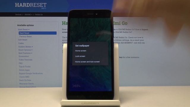 How to Change Wallpaper in XIAOMI Redmi Go - Update Desktop смотреть онлайн
