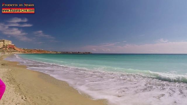 Пляжи Испании, Orihuela Costa, Playa Flamenca, Campoamor, Средиземное море смотреть онлайн
