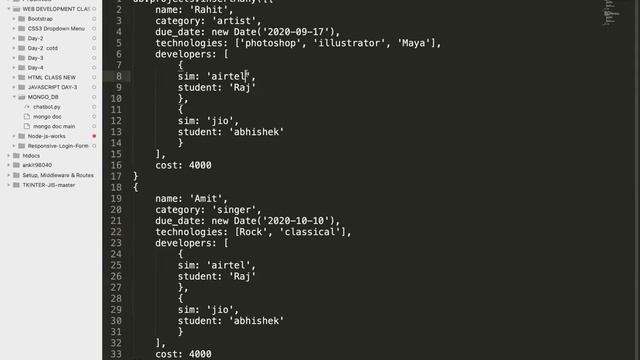 Mongo DB CRUD Operations || MONGO DB