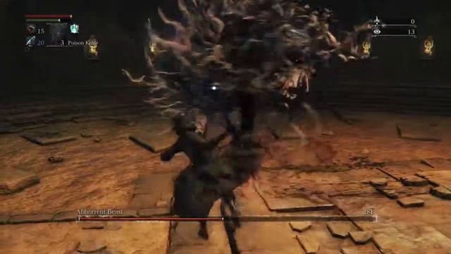Bloodborne: Abhorrent Beast Boss Fight BL4 (Ailing Loran) смотреть онлайн