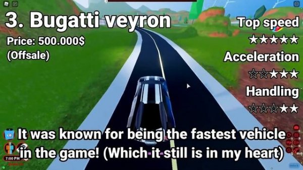 Top 5 fastest cars in Jailbreak | Roblox Jailbreak