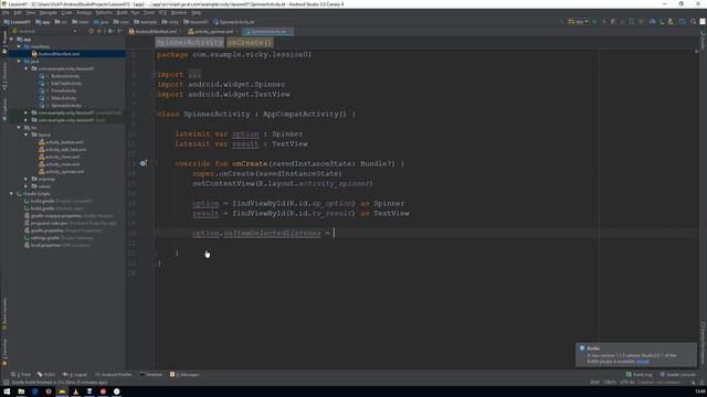 Android Tutorial (Kotlin) - 12 - Spinner смотреть онлайн