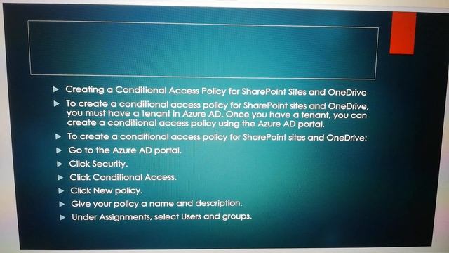 Conditional Access Policy for SharePoint Sites and OneDrive смотреть онлайн