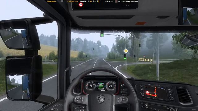 Euro Truck Simulator 2 "Низкорамный прицеп Doll Panther в собственность v1.4.10" смотреть онлайн