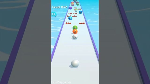 Ball Run Infinity Number ! All Levels Gameplay (826-837) android, ios смотреть онлайн