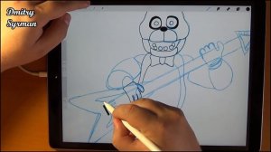 How to draw Bonnie, FNAF, Как нарисовать Бонни