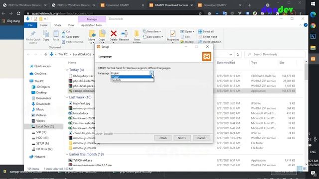Hướng dẫn cài đặt php 8.0 với xampp trên windows |dandev смотреть онлайн