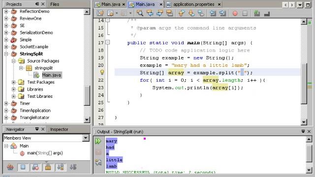 String Split with Java смотреть онлайн