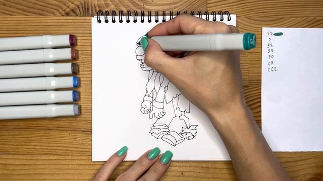 Как нарисовать зомби карандашом и скетч маркерами | Рисунок из игры "Растения против зомби" смотреть онлайн