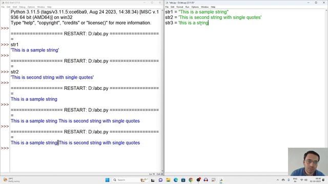 Python 038 : String Creation [Gujarati Language] #pythoningujarati #gtu #rajdeepsir #python смотреть онлайн