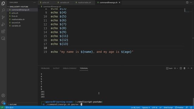 Shell Script tutorials - 13 - Command Line Arguments in Shell Script (In Hindi) смотреть онлайн