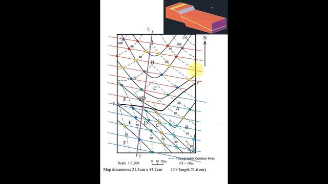 Lab 4 - Geological Map Cross Section - Map with Faults смотреть онлайн