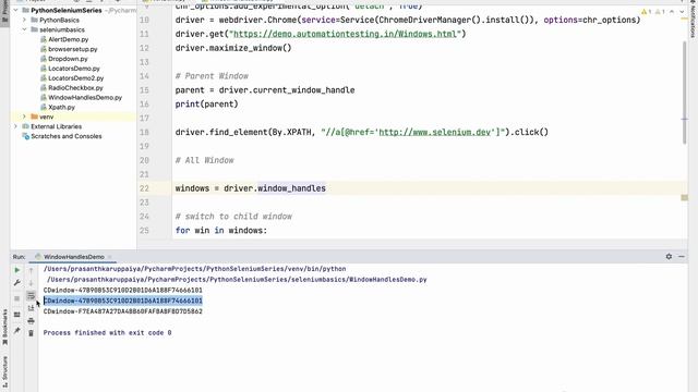 Day 15 Selenium Window Handling Using SwitchTo Window #selenium #python #tutorial #job смотреть онлайн