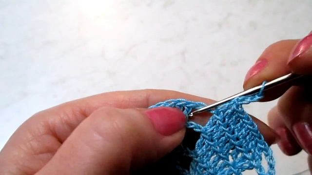 Мотив с цветочком крючком. The motif of a flower hook смотреть онлайн