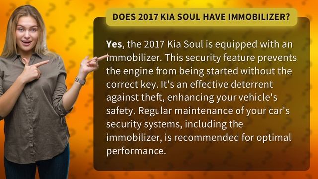 Does 2017 Kia Soul have immobilizer? смотреть онлайн
