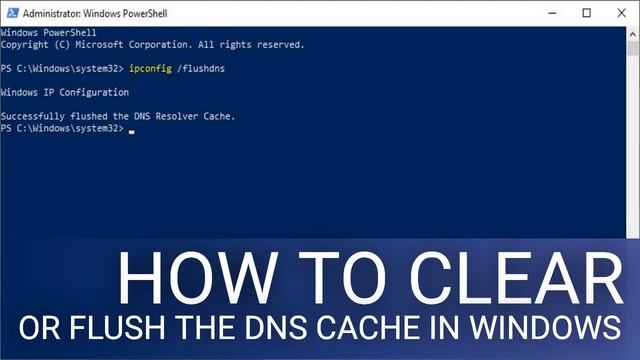 How to Clear or Flush the DNS Cache in Windows смотреть онлайн