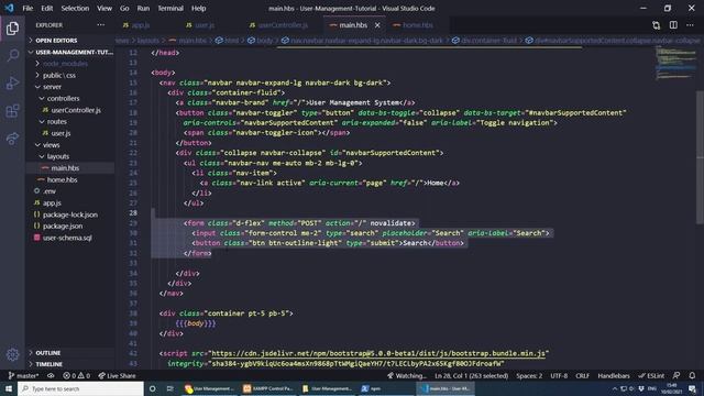 User Management System – Nodejs, Express, MySQL & Express-Handlebars смотреть онлайн