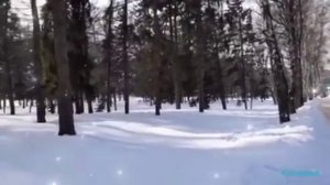 Саксофон и  снег!