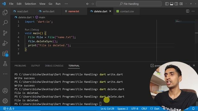 Delete File In Dart - Learn Dart Programming смотреть онлайн