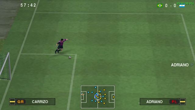 PSP PES Pro Evolution Soccer 2010 Brazil and Argentina game match смотреть онлайн
